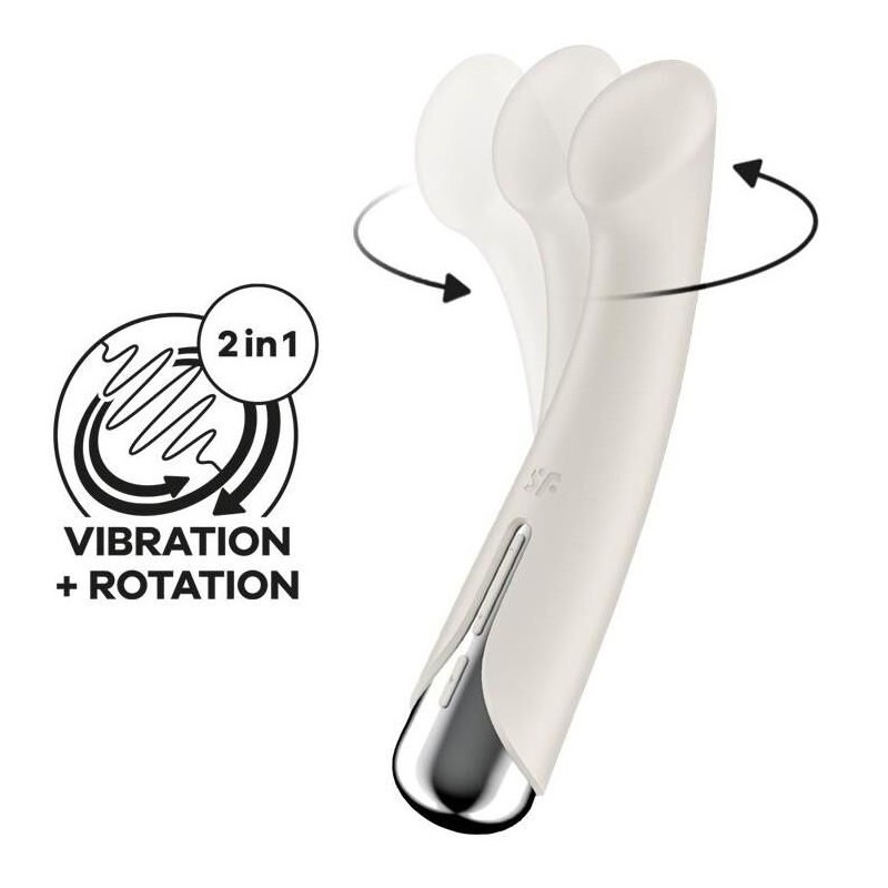 Stimulateur Spinning G-Spot 1 - 11 x 3.5cm Crème Stimulateur Spinning G-Spot 1 - 11 x 3.5cm Crème