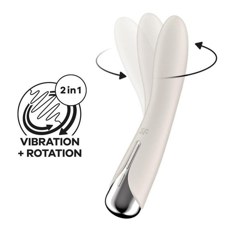 Stimulateur Spinning Vibe 1 - 11 x 3cm Crème Stimulateur Spinning Vibe 1 - 11 x 3cm Crème