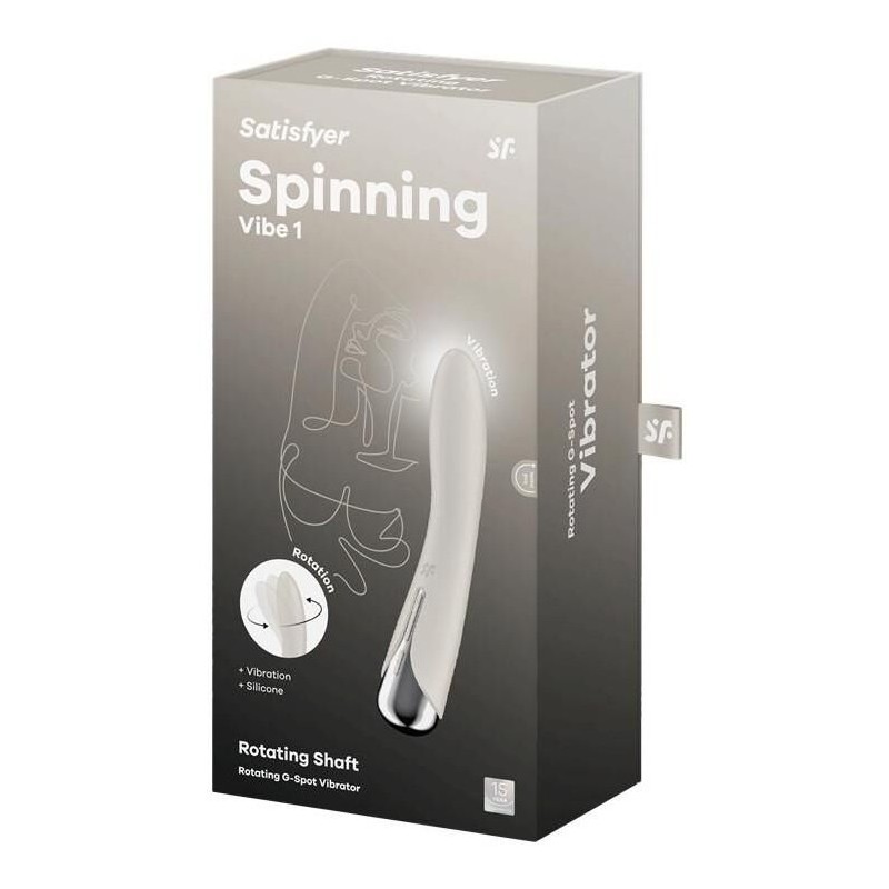 Stimulateur Spinning Vibe 1 - 11 x 3cm Crème Stimulateur Spinning Vibe 1 - 11 x 3cm Crème