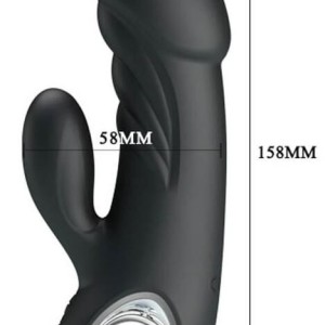 Vibromasseur Ansel Pretty Love 16cm Noir Vibromasseur Ansel Pretty Love 16cm Noir