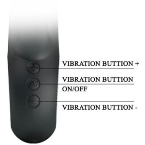 Vibromasseur Ansel Pretty Love 16cm Noir Vibromasseur Ansel Pretty Love 16cm Noir