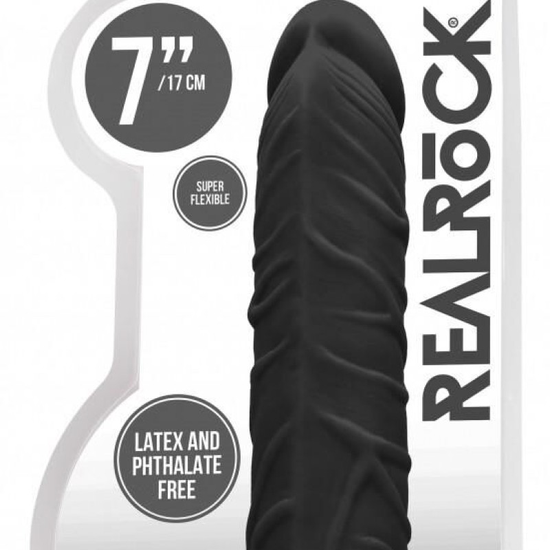 Gaine de pénis Realrock 17 x 4cm Noire Gaine de pénis Realrock 17 x 4cm Noire