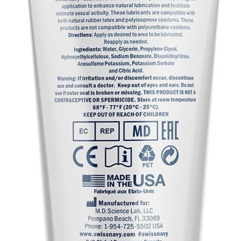 Lubrifiant Eau Slip'N Slide Swiss Navy 59ml Lubrifiant Eau Slip'N Slide Swiss Navy 59ml