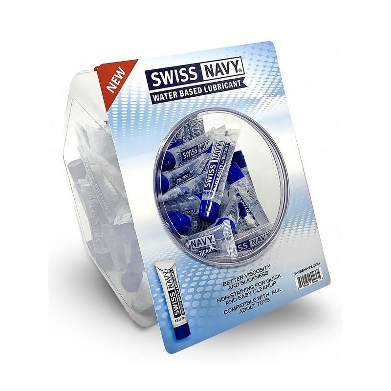 Bowl à dosettes de Lubrifiant Swiss Navy 10ml x 50 Bowl à dosettes de Lubrifiant Swiss Navy 10ml x 50